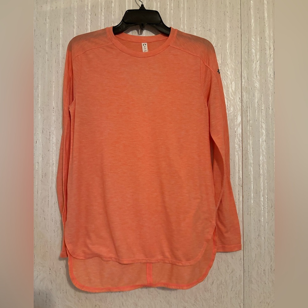 Women’s Orange Long Sleeve Under Armour Shirt